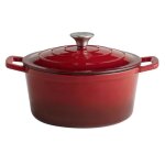 Aps cocotte avec couvercle � 5 stars � fonte � induction allant au four avec support de couvercle � 25 ...