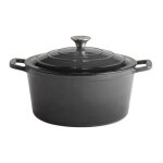 Aps cocotte avec couvercle � 5 stars � fonte � induction allant au four avec support de couvercle � 28 ...