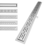 Aquamarin® caniveau de douche - linéaire rectangulaire acier 140cm norme - drain de douche Écoulement ... Aquamarin® caniveau de douche - linéaire rectangulaire acier 140cm norme - drain de douche Écoulement ...