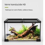 Aquarium terrarium transparent en verre - bac d?levage pour poissons - tortues - lzards - reptiles ...