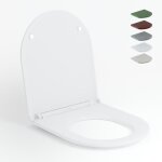 Aquawise abattant wc duroplast fermeture douce cuvette wc r�sistant montage facile couvercle ergonomique ...