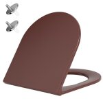 Aquawise abattant wc avec frein de chute r�sine duroplast antibact�rienne charni�res inoxydables d�montage ...