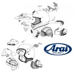 Arai kit coiffe intérieur pour sz / ram 3 l Arai kit coiffe intérieur pour sz / ram 3 l