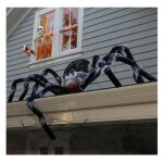 Araigne halloween - dcorations dhalloween - araigne gante - 60cm - yeux rouges - extrieur