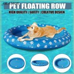 Aramox bateau flottant pour animaux de compagnie piscine de chien pour animaux de compagnie � bateau ...