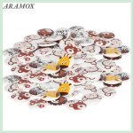 Aramox boutons en bois boutons de couture en bois danimaux de dessin anim� accessoires de v�tements mercerie ...