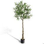 Arbre artificiel alightup plante artificielle olivier haute 150cm avec pot