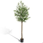 Arbre artificiel alightup plante artificielle olivier haute 180cm avec pot