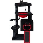 Arbre À chat gothique 120 cm noir avec lit de cercueil condo spacieux lit avec coussin doux Épais arbre ... Arbre À chat gothique 120 cm noir avec lit de cercueil condo spacieux lit avec coussin doux Épais arbre ...