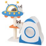 Arbre à chat multi - niveaux 87 cm costway perchoir en forme dovni condo à 2 niveaux poteaux à gratter ... Arbre à chat multi - niveaux 87 cm costway perchoir en forme dovni condo à 2 niveaux poteaux à gratter ...