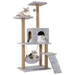 Arbre à chat tour de jeux pour chat arbres dactivité avec 6 poteaux en sisal 5 plates - formes 2 nids ... Arbre à chat tour de jeux pour chat arbres dactivité avec 6 poteaux en sisal 5 plates - formes 2 nids ...