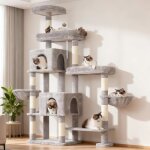 Arbre � chat - jozsi - xxl 180 cm - 3 plateformes - 3 niches - 2 hamacs