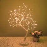 Arbre lumineux led 108 led lampe dcorative 8 modes fonctionne usb / batterie bonsa de table arbre artificiel ...