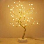 Arbre lumineux led arbre lumineux blanc chaud lampe arbre lumineux branches r�glables 108 led