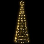 Arbre de nol lumineux - 200 led - blanc chaud - 182 cm - intrieur / extrieur