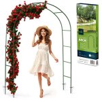 Arceau de pergola de jardin - plonos - 240 cm - acier thermolaqu� - vert fonc� - r�sistant aux intemp�ries ...