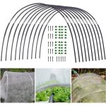 30 pcs arceaux pour serre tunnel arceaux de serre pour support cerceaux de serre de jardin portables ...