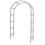 Arche dcor classique - louis moulin - 3106 - fer vieilli - 130x40x250 cm - tube rond 20mm
