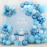 Arche guirlande ballon bleu 110pcs kit ballon bleu et bleu métallisé avec ballons confettis bleus pour ... Arche guirlande ballon bleu 110pcs kit ballon bleu et bleu métallisé avec ballons confettis bleus pour ...