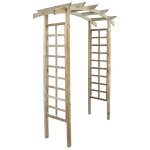 Arche de jardin en bois toit arquee