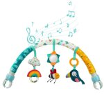 Arche poussette b�b� - 1 pi�ce universelle hochet anneau dentition clip ajustable - multicolore �tiquette ...