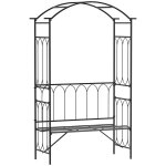 Arche à rosiers avec banc - outsunny - 2 personnes - pour plantes grimpantes - pour jardin terrasse cour ... Arche à rosiers avec banc - outsunny - 2 personnes - pour plantes grimpantes - pour jardin terrasse cour ...