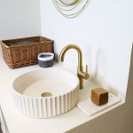 Architek vasque  poser en bton blanc essebagno