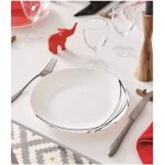 Arcopal service dassiettes opale 18 pices domitille gris