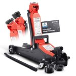 Arebos 2t cric hydraulique droit 85 - 385 mm hauteur de conduite infrieure 4 supports cric support de ...