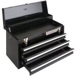 Arebos bote  outils avec 3 tiroirs et 2 compartiments de rangement noir coffret  outils tapis antidrapants ...