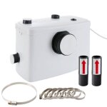 Arebos broyeur sanitaire pour wc lavabo douche pompe eaux uses 600w