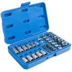 Arebos clés à douille torx 34 pcs avec Écrous acier et chrome vanadium profil e et profil t embouts de ... Arebos clés à douille torx 34 pcs avec Écrous acier et chrome vanadium profil e et profil t embouts de ...