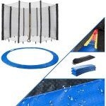Arebos coussin de protection pour trampoline 305 cm + filet pour 8 tiges Arebos coussin de protection pour trampoline 305 cm + filet pour 8 tiges