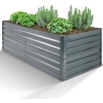 Arebos jardini�re sur�lev�e en m�tal 120 x 90 x 59 cm