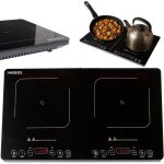 Arebos plaque de cuisson  induction 2 zones 3500 w? puissante scurise et idale pour la cuisine mobile ...
