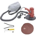 Arebos ponceuse de plafond 710w avec aspiration et 18x papier abrasif 6 vitesses 1. 500 - 3. 000 t / ...