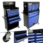 Arebos servantes datelier 9 compartimentstapis antidrapants inclus mallette mobile & amovible roulements ...