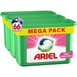 Ariel all - in - 1 pods lessive capsules66 lavages (3 x 22 pods)fresh senasationsefficace mme  froid ...