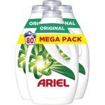 Ariel lessive liquide 4 bouteilles de 20 lavages (80 lavages au total) original limine les taches incrustes ...