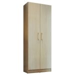 Armoire multifonctions - actual diffusion - gamme lavanda - 2 portes - l61�p31. 8�h160. 6 cm - imitation ...