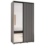Armoire à 2 portes coulissantes - abiksmeble sapporo 2 - avec miroir 2052x130x45 cm corps blanc front ... Armoire à 2 portes coulissantes - abiksmeble sapporo 2 - avec miroir 2052x130x45 cm corps blanc front ...