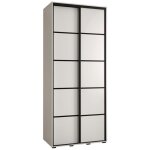 Armoire à 2 portes coulissantes davos 4 - 2352x100x45cm - corps blanc - front blanc - rail et - modèle ... Armoire à 2 portes coulissantes davos 4 - 2352x100x45cm - corps blanc - front blanc - rail et - modèle ...