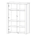 Armoire 2 portes sauthon - 130 x 58 x 191cm - bois