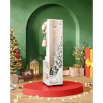 Armoire  bijoux 8 leds 175cm organisateur de bijoux sur pied miroir verrouillable sur toute la longueur ...