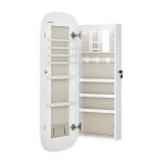 Armoire � bijoux - led - serrure - blanc - design moderne
