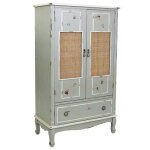 Armoire en bois et maille bambou