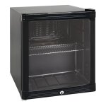 Armoire � boissons r�frig�r�e 52l - 1 porte vitr�e - led - r600a - + 2 / + 10�c - 3 grilles - noire