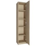 Armoire de bureau chne de sonoma - meuble de rangement 5 etagres style contemporain - 39 x 35 x 180 ...