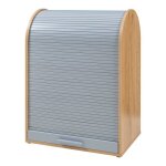 Armoire de bureau - helloshop26 - 80 x 60 x 40 cm - mdf + bambou - porte � rideau - design contemporain ...