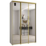 Armoire de chambre - abiksmeble cannes 2 - armoire à 3 portes coulissantes avec miroir 2052x150x45 cm ... Armoire de chambre - abiksmeble cannes 2 - armoire à 3 portes coulissantes avec miroir 2052x150x45 cm ...